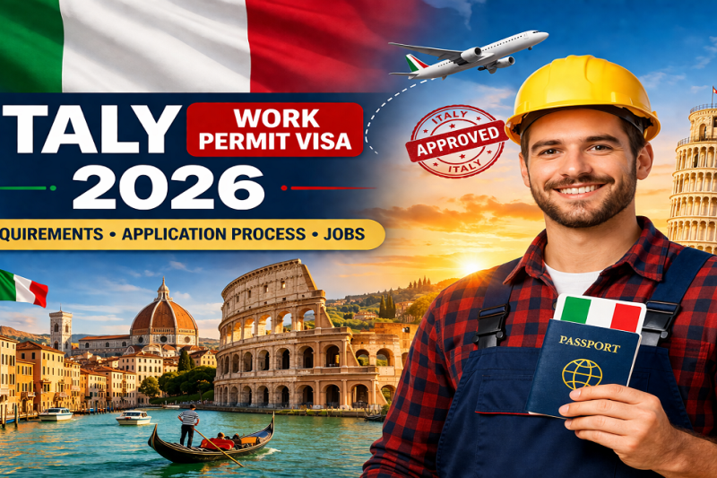 Italy Work Permit Visa 2026 – Requirements, Application Process & Jobs.